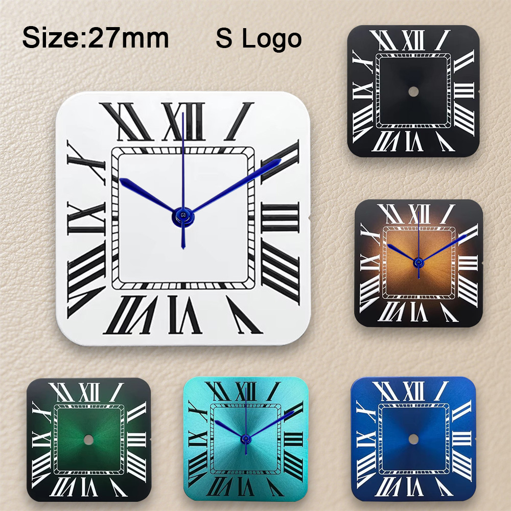 Reel Case - Neues 27 mm quadratisches S-Logo-Zifferblatt mit