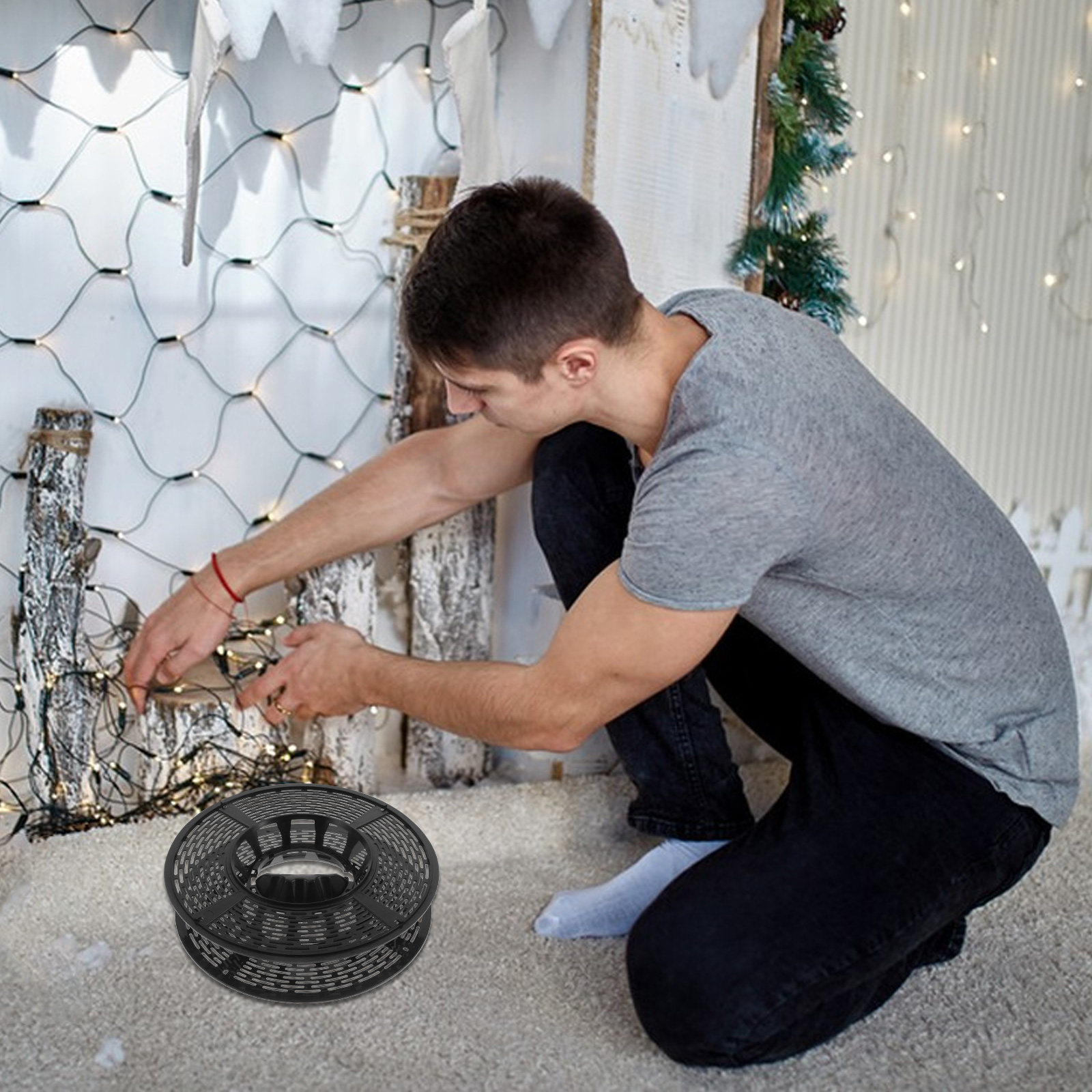 Weihnachts-Lichterketten-Aufbe – Reel Handle Bewertung und Preis